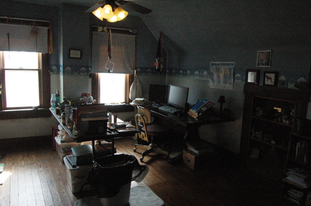 My home office at Safe Haven Farm, Haven, KS